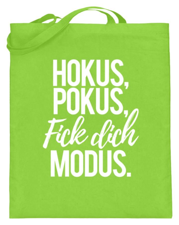 Hokus Pokus F*** **ch Modus  - Jutebeutel (mit langen Henkeln) - Words on Shirts