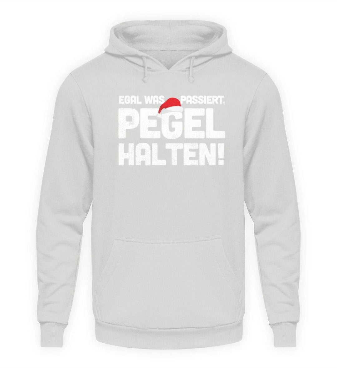 Pegel halten Weihnachten Words on Shirts  - Unisex Kapuzenpullover Hoodie - Words on Shirts Sag es mit dem Mittelfinger Shirts Hoodies Sweatshirt Taschen Gymsack Spruch Sprüche Statement