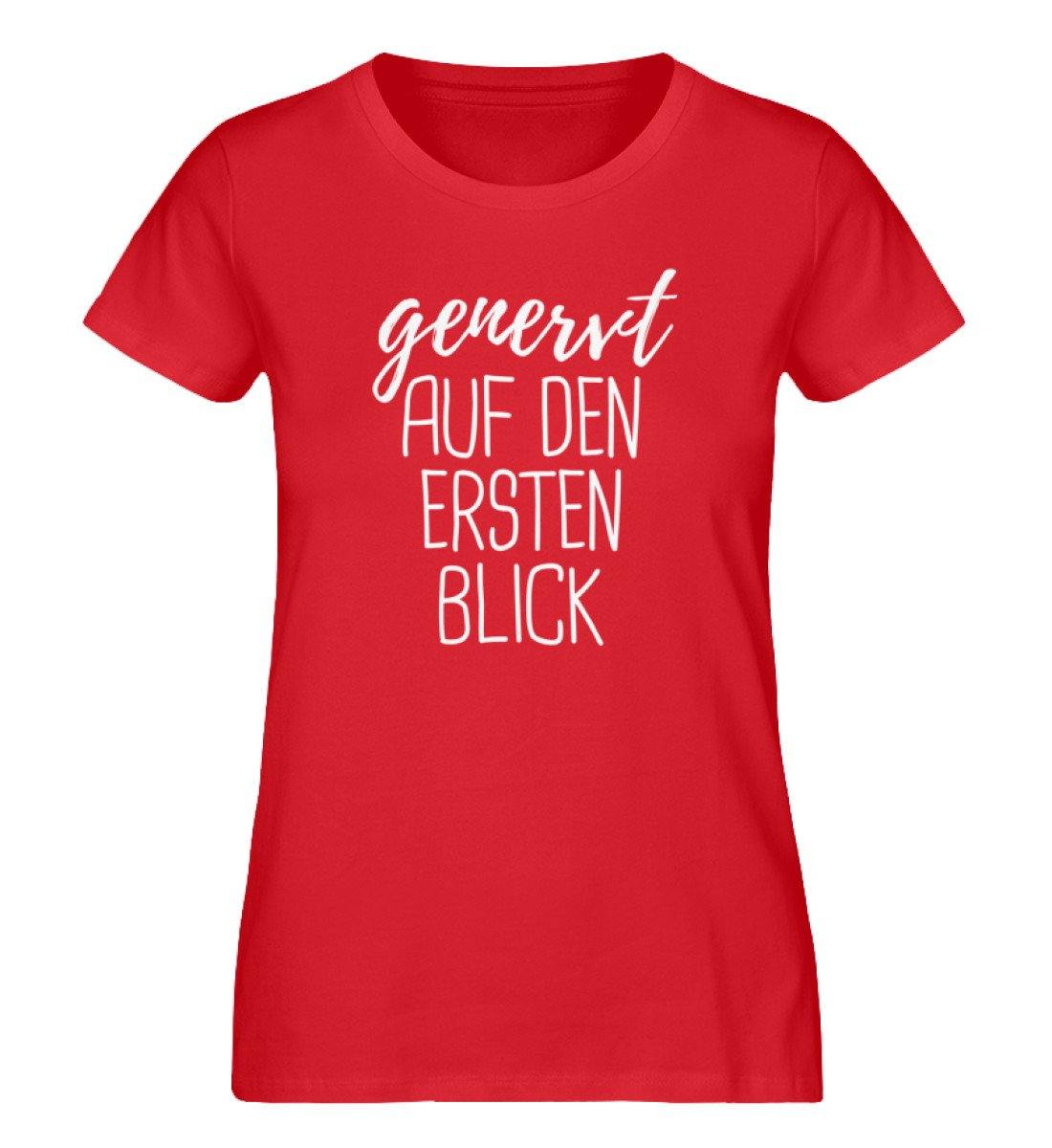 Genervt ersten Blick Words on Shirts PR  - Damen Premium Organic Shirt