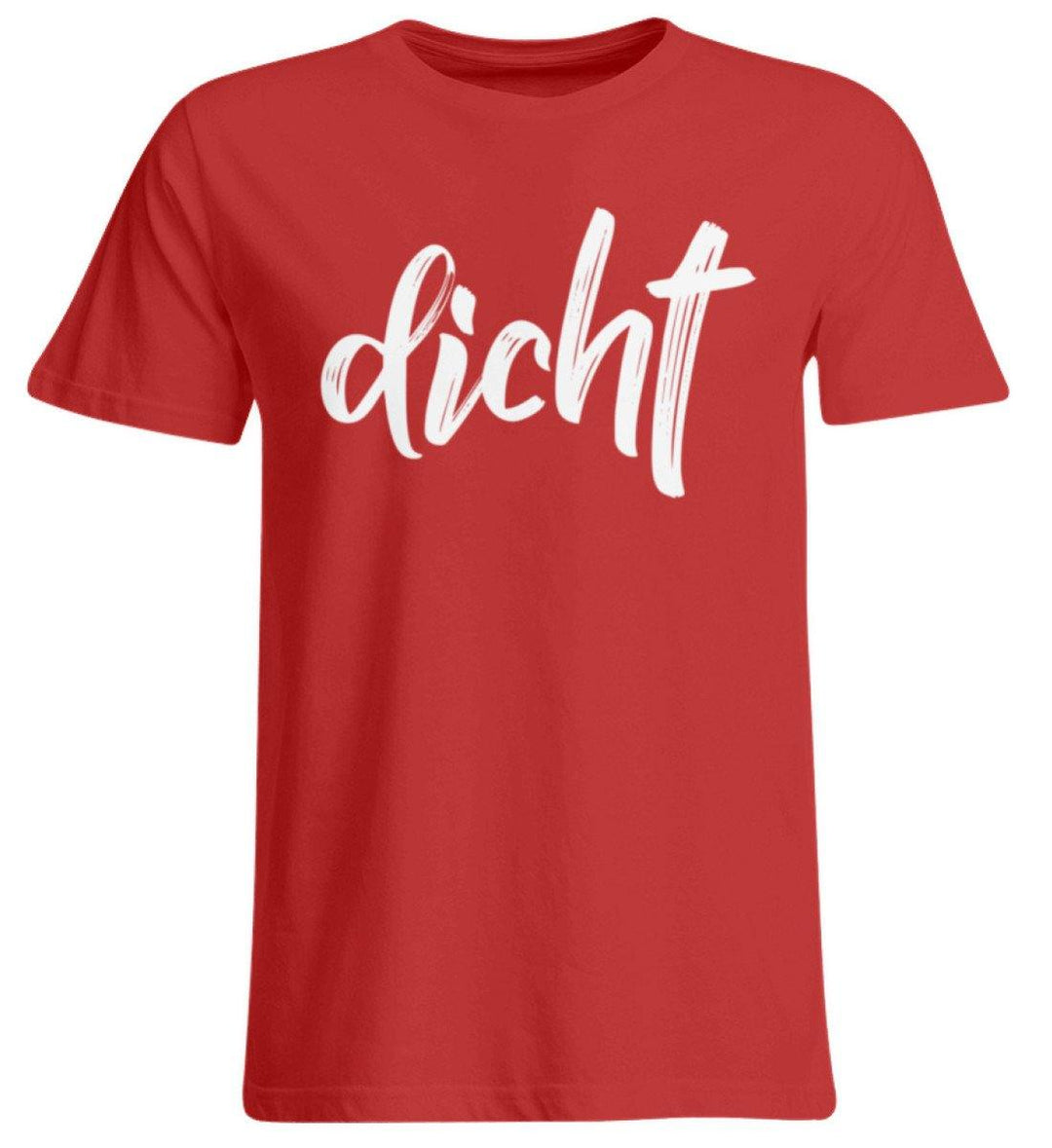 dicht Shirt  - Übergrößenshirt - Words on Shirts Sag es mit dem Mittelfinger Shirts Hoodies Sweatshirt Taschen Gymsack Spruch Sprüche Statement