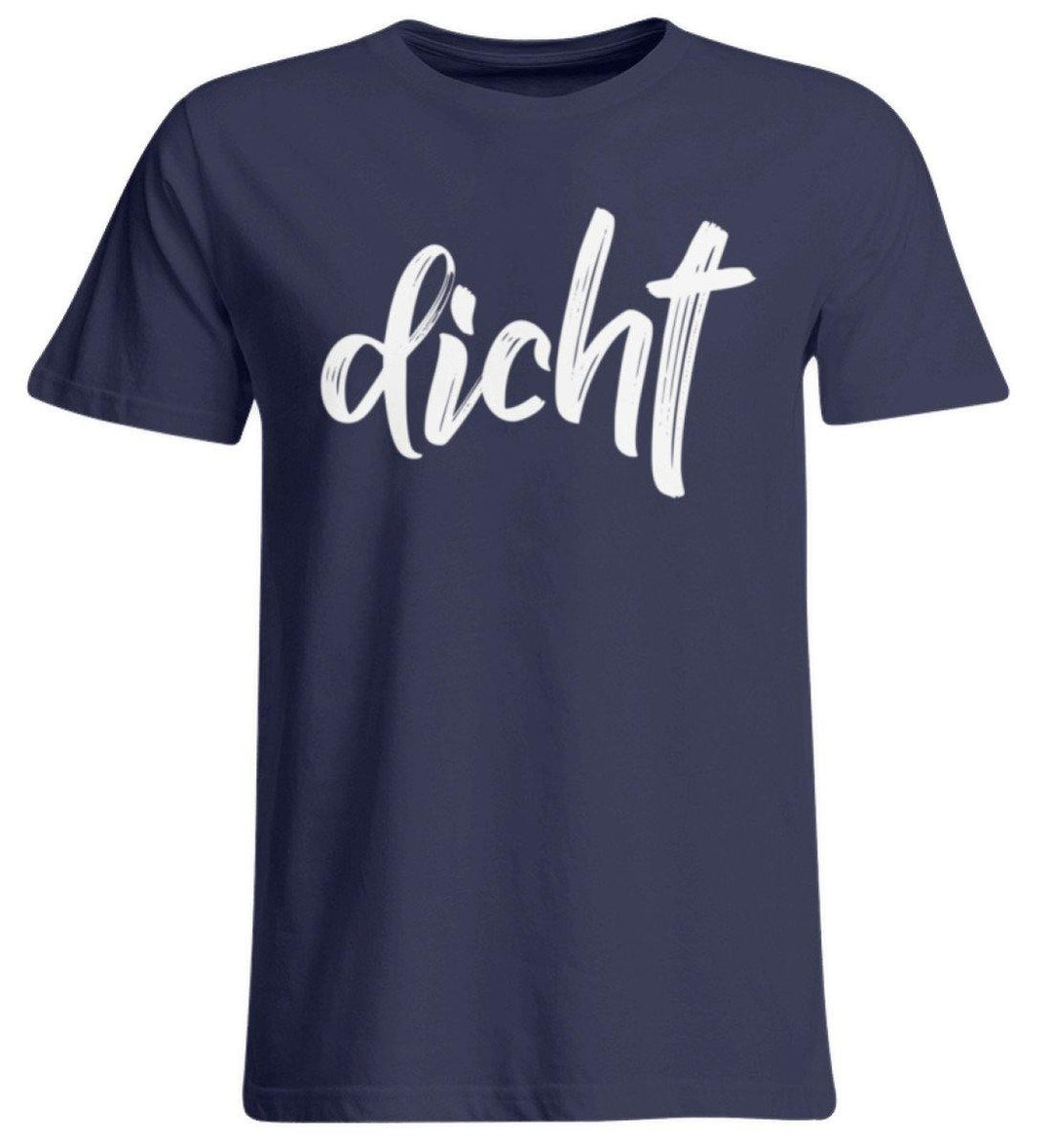 dicht Shirt  - Übergrößenshirt - Words on Shirts Sag es mit dem Mittelfinger Shirts Hoodies Sweatshirt Taschen Gymsack Spruch Sprüche Statement