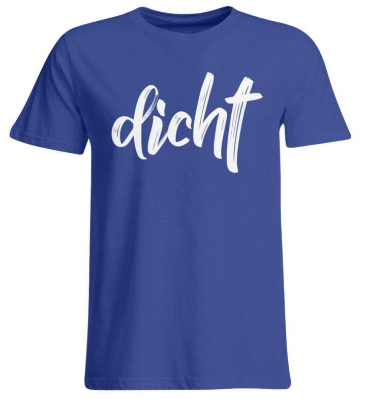 dicht Shirt  - Übergrößenshirt - Words on Shirts Sag es mit dem Mittelfinger Shirts Hoodies Sweatshirt Taschen Gymsack Spruch Sprüche Statement