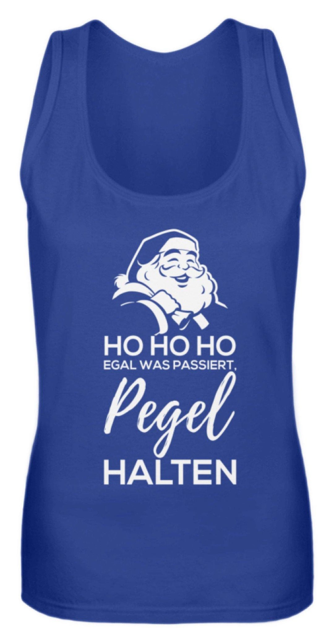 Santa Pegel halten - Words on Shirt  - Frauen Tanktop - Words on Shirts Sag es mit dem Mittelfinger Shirts Hoodies Sweatshirt Taschen Gymsack Spruch Sprüche Statement