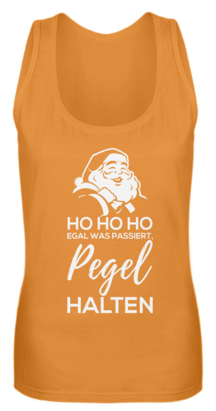 Santa Pegel halten - Words on Shirt  - Frauen Tanktop - Words on Shirts Sag es mit dem Mittelfinger Shirts Hoodies Sweatshirt Taschen Gymsack Spruch Sprüche Statement
