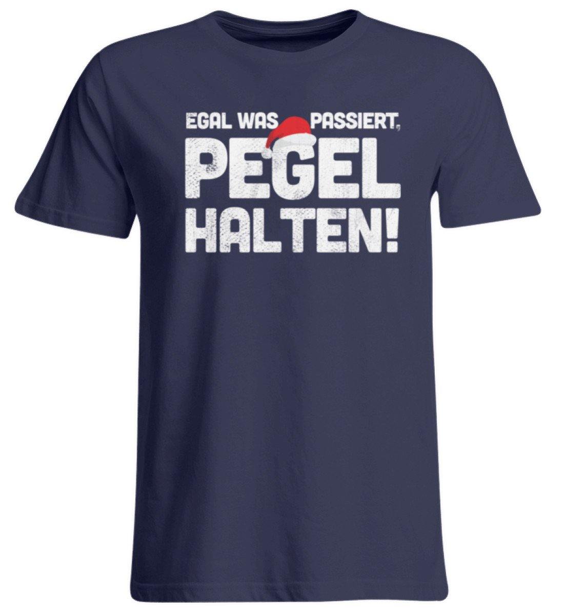 Pegel halten Weihnachten Words on Shirts  - Übergrößenshirt