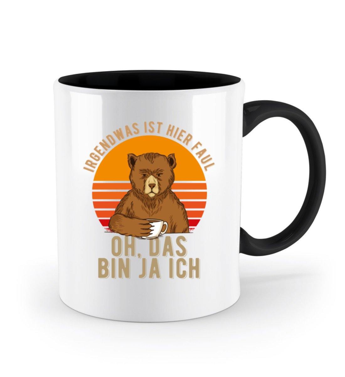 Irgendwas ist hier faul. Das bin ja ich.  - Zweifarbige Tasse