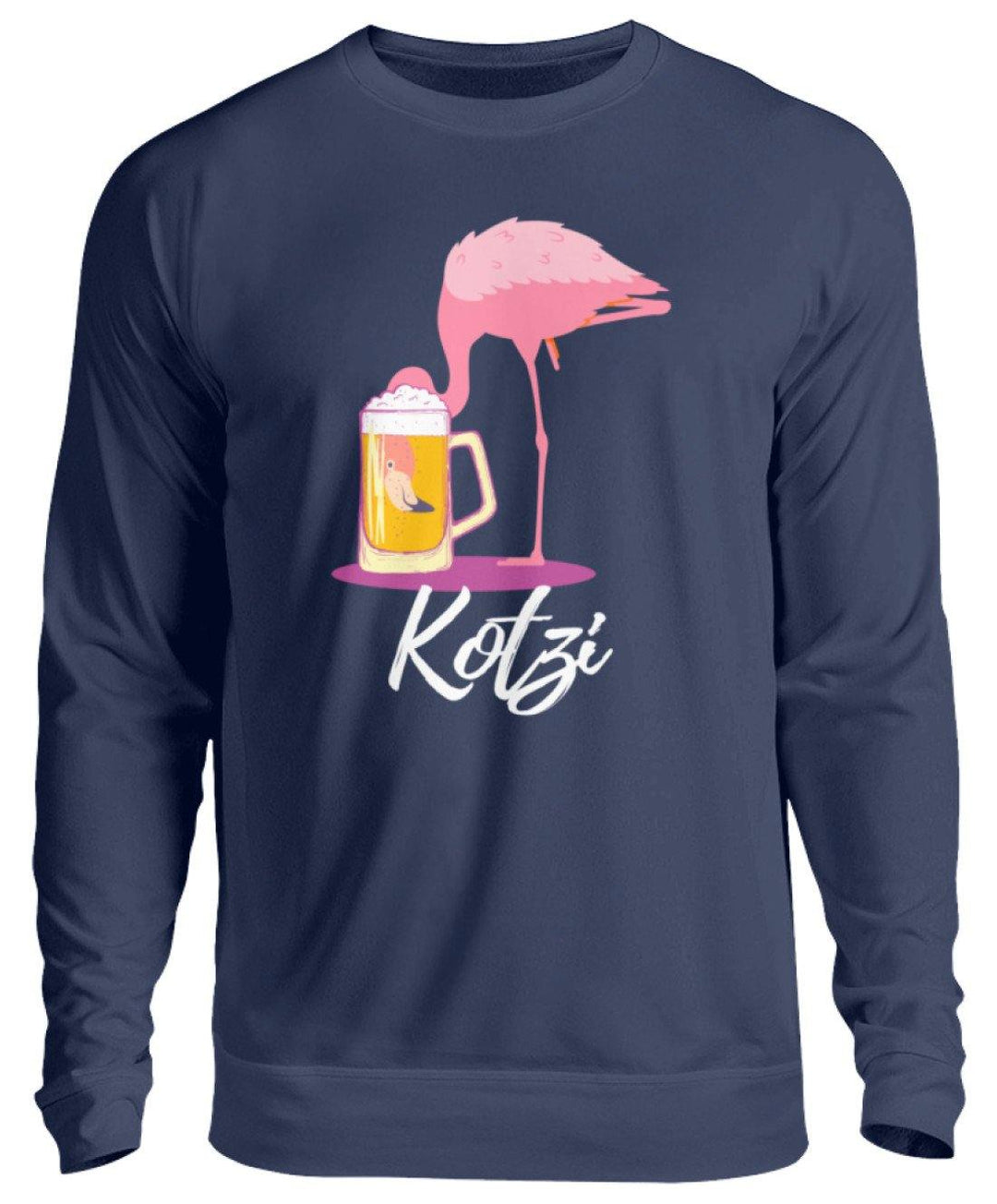 Flamingo Kotzi - Words on Shirt  - Unisex Pullover - Words on Shirts Sag es mit dem Mittelfinger Shirts Hoodies Sweatshirt Taschen Gymsack Spruch Sprüche Statement