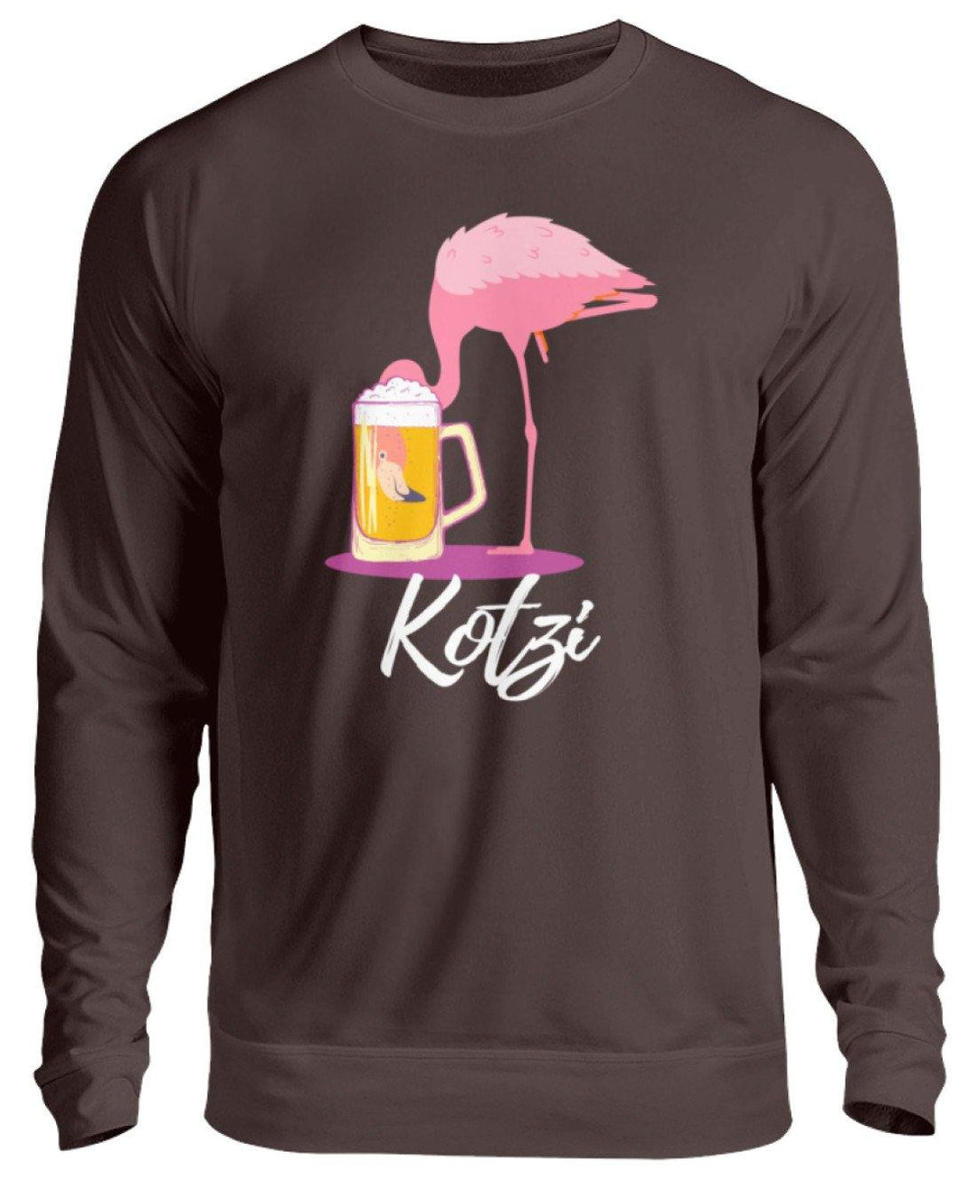 Flamingo Kotzi - Words on Shirt  - Unisex Pullover - Words on Shirts Sag es mit dem Mittelfinger Shirts Hoodies Sweatshirt Taschen Gymsack Spruch Sprüche Statement