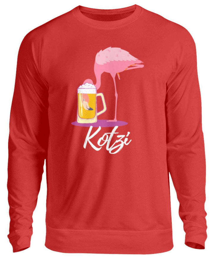 Flamingo Kotzi - Words on Shirt  - Unisex Pullover - Words on Shirts Sag es mit dem Mittelfinger Shirts Hoodies Sweatshirt Taschen Gymsack Spruch Sprüche Statement