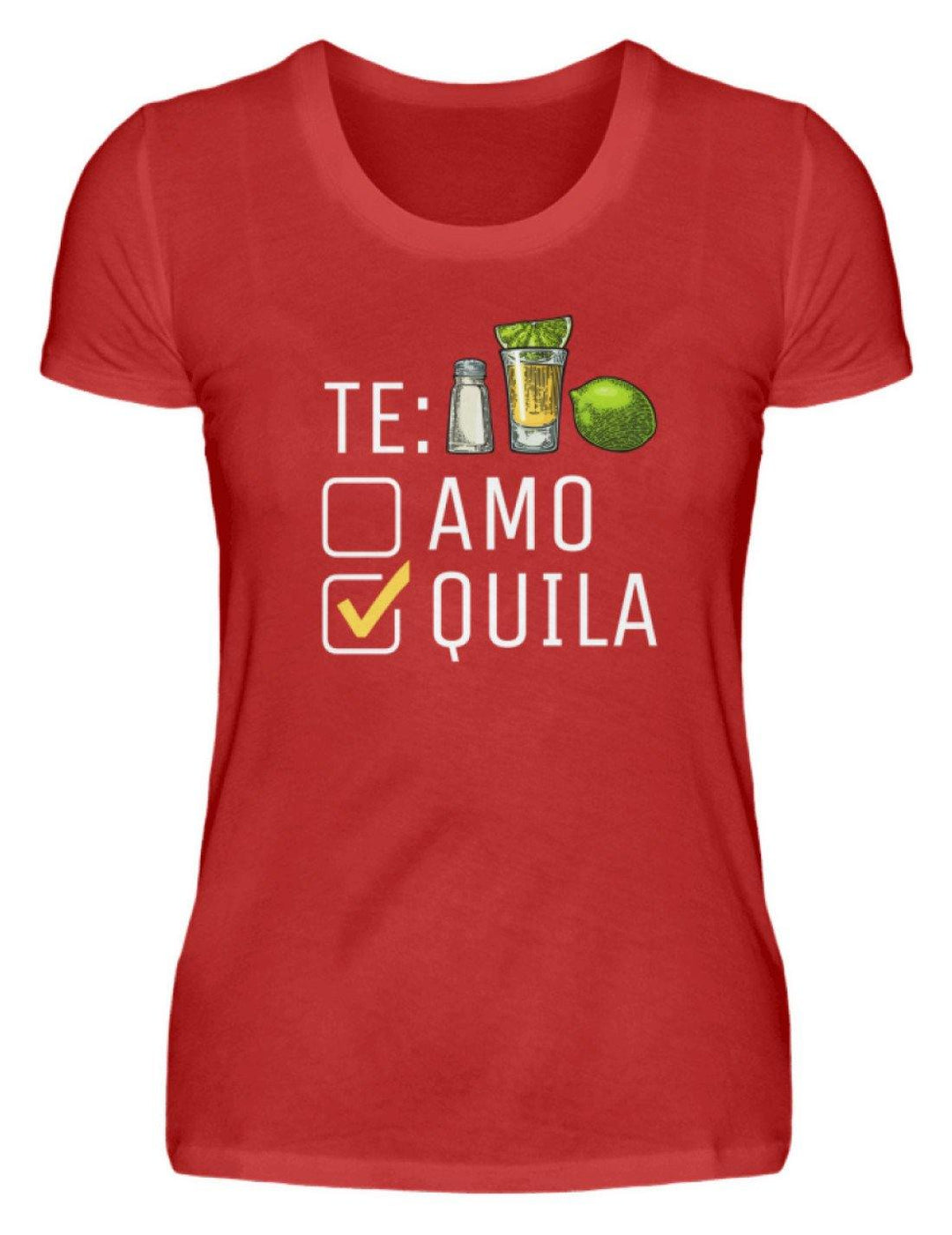 Tequila Te:amo Te:qulia   - Damenshirt - Words on Shirts