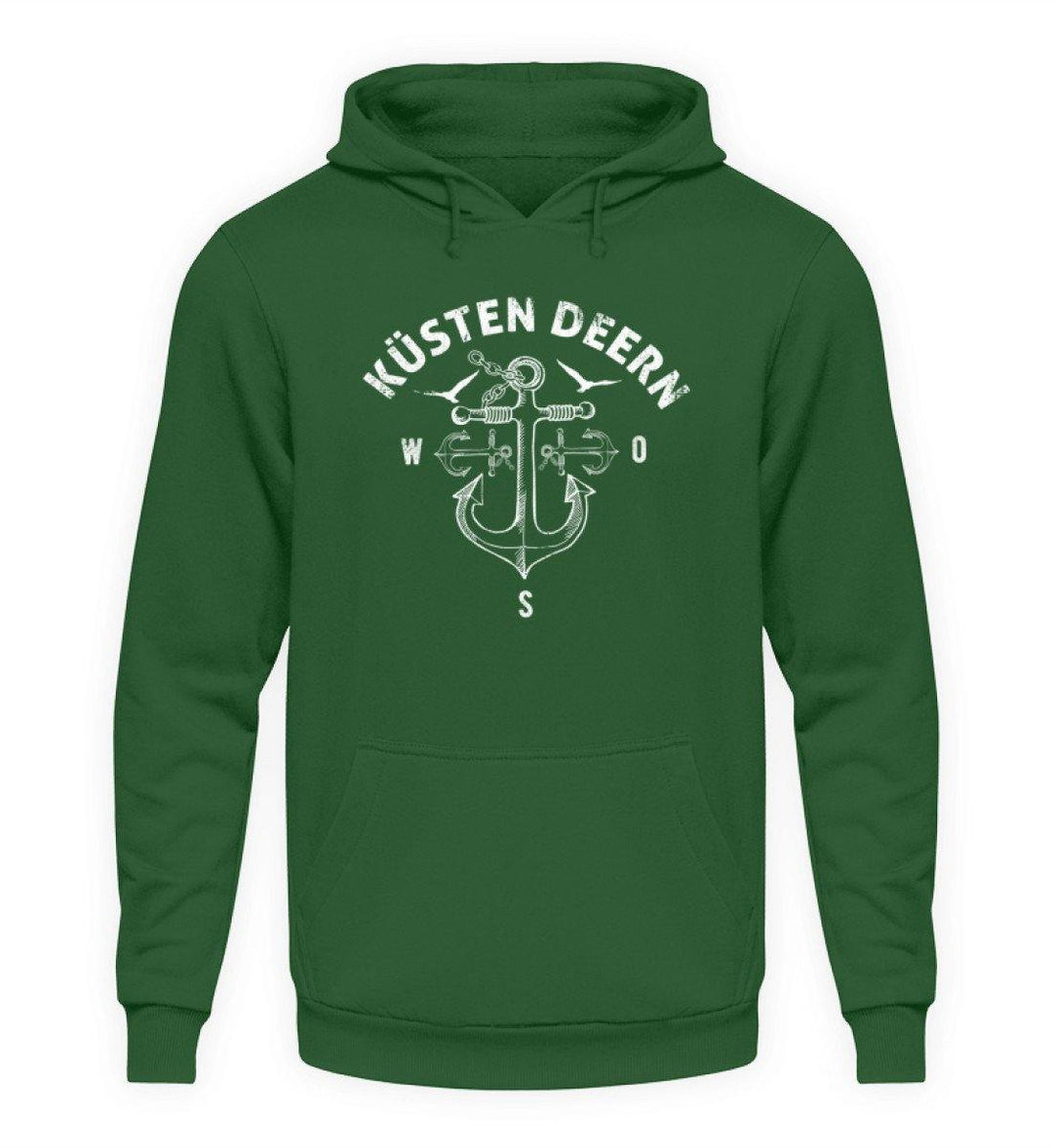 Küsten Deern 2 - Norddeutsch   - Unisex Kapuzenpullover Hoodie - Words on Shirts Sag es mit dem Mittelfinger Shirts Hoodies Sweatshirt Taschen Gymsack Spruch Sprüche Statement