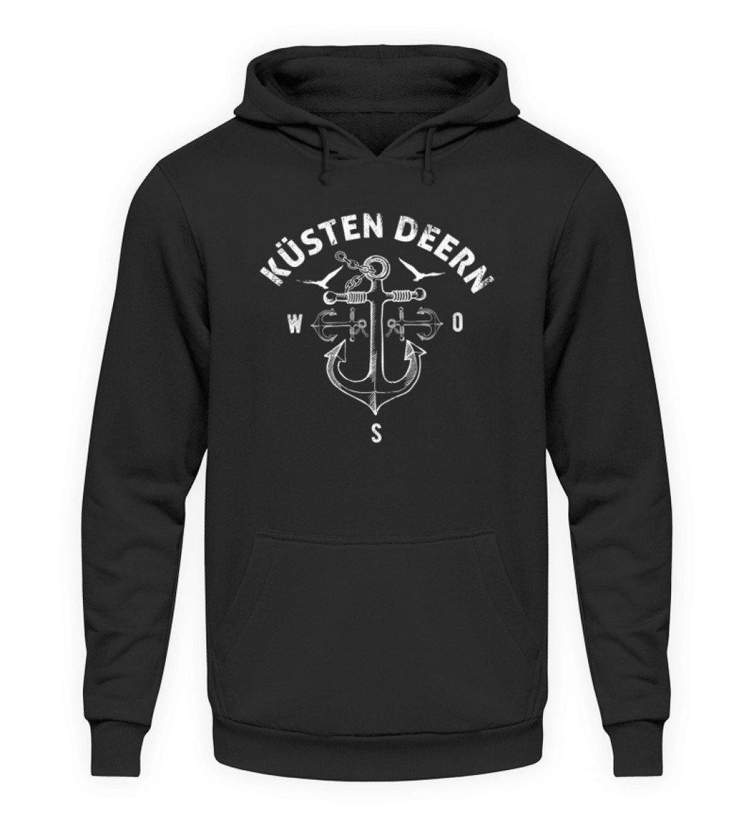 Küsten Deern 2 - Norddeutsch   - Unisex Kapuzenpullover Hoodie - Words on Shirts Sag es mit dem Mittelfinger Shirts Hoodies Sweatshirt Taschen Gymsack Spruch Sprüche Statement