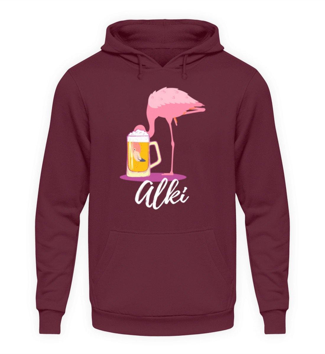 Flamingo Alki - Words on Shirt  - Unisex Kapuzenpullover Hoodie