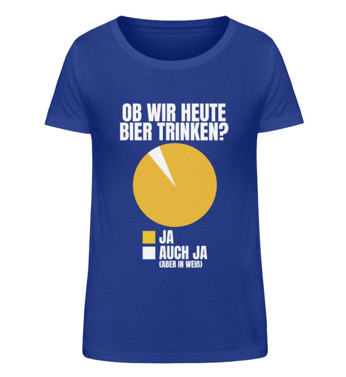 Ob wir heute Bier trinken? Diagram  - Damen Organic Shirt