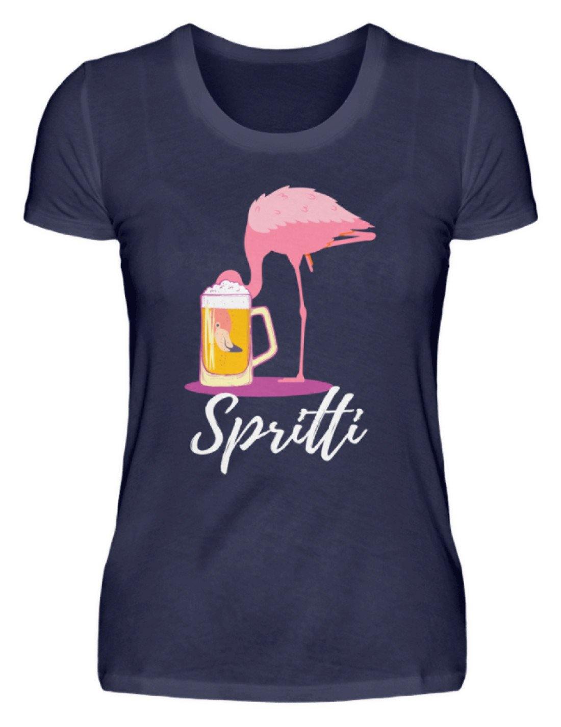 Flamingo Spritti - Words on Shirt  - Damenshirt