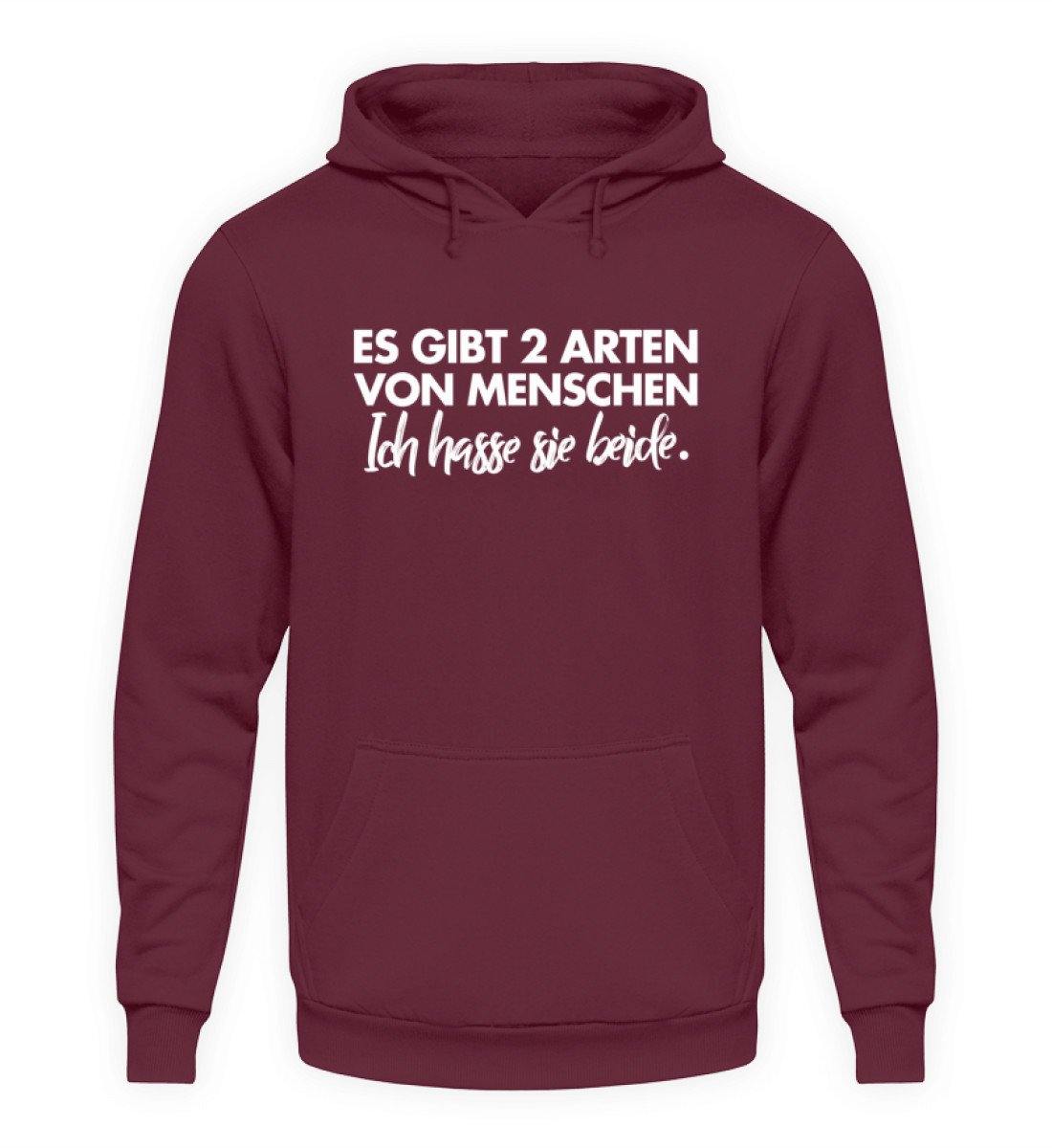2 Arten von Menschen - Words on Shirts  - Unisex Kapuzenpullover Hoodie