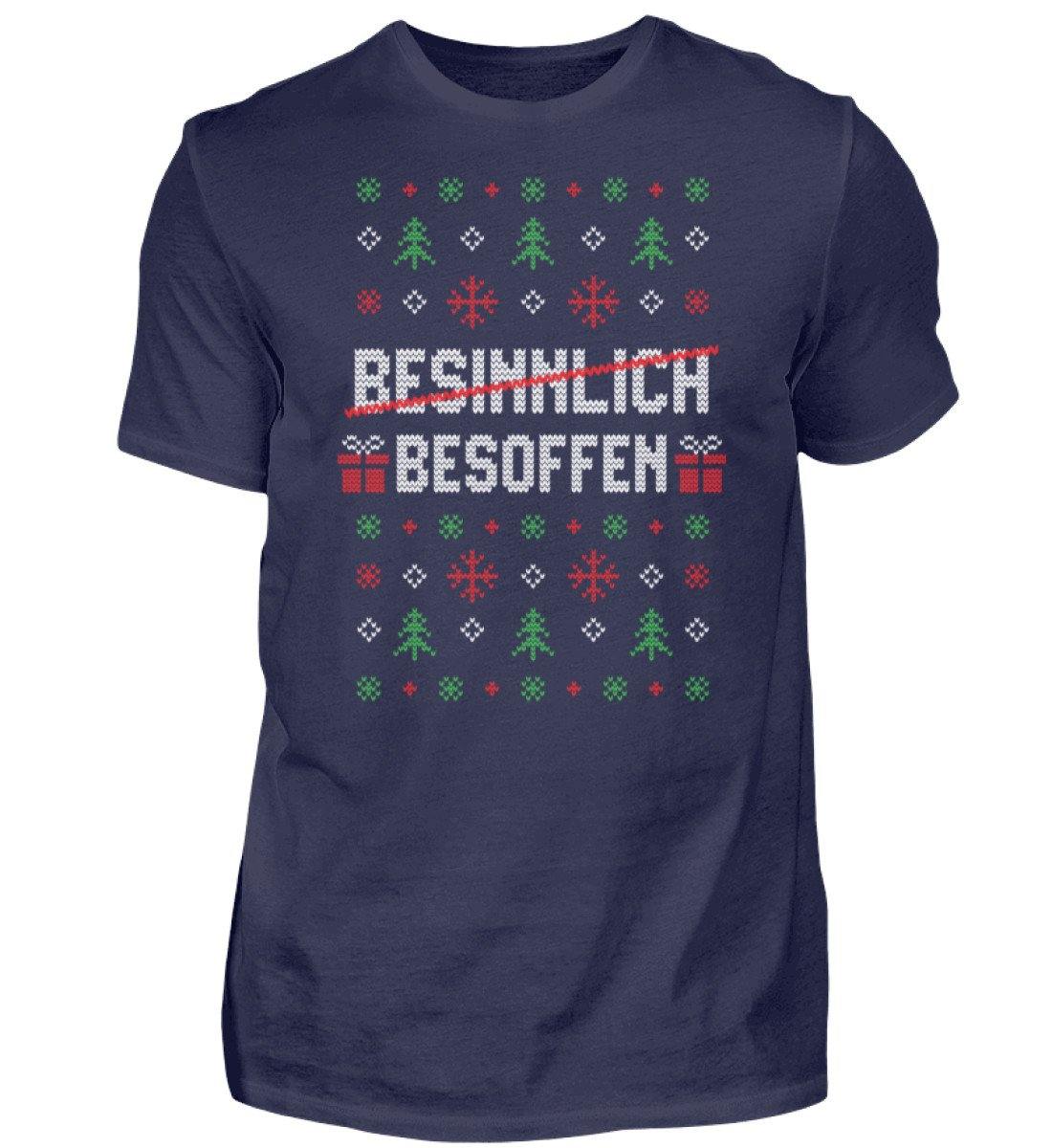 Besinnlich - Besoffen - Words on Shirts  - Herren Shirt
