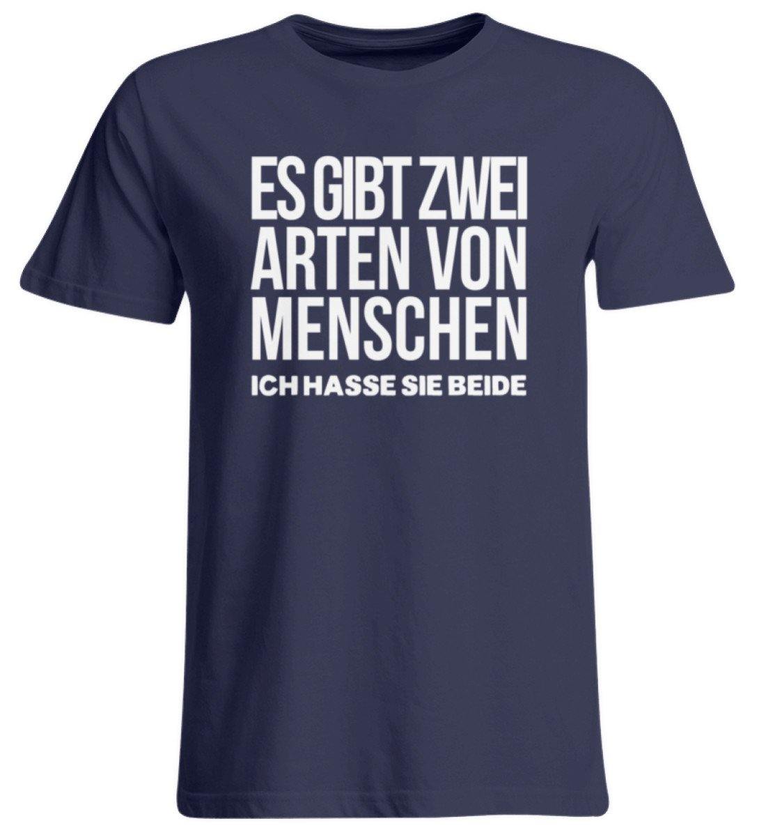 2 ARTEN MENSCHEN - WORDS ON SHIRTS  - Übergrößenshirt