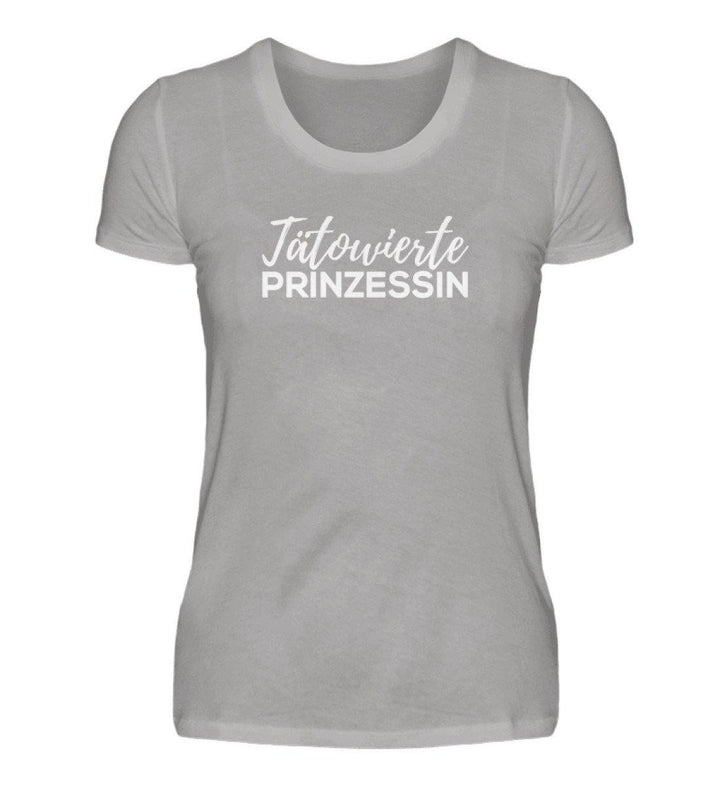 Tätowierte Prinzessin Words on Shirts PR  - Damen Premiumshirt - Words on Shirts Sag es mit dem Mittelfinger Shirts Hoodies Sweatshirt Taschen Gymsack Spruch Sprüche Statement