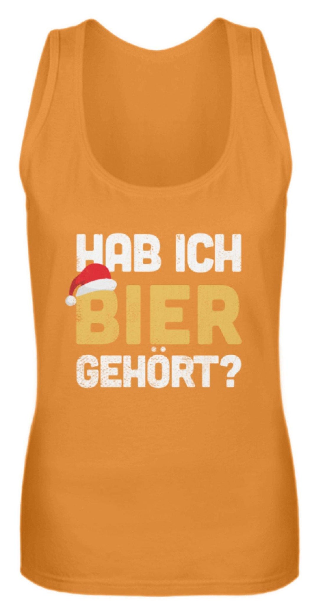 Hab ich Bier gehört? - Words on Shirts  - Frauen Tanktop - Words on Shirts Sag es mit dem Mittelfinger Shirts Hoodies Sweatshirt Taschen Gymsack Spruch Sprüche Statement