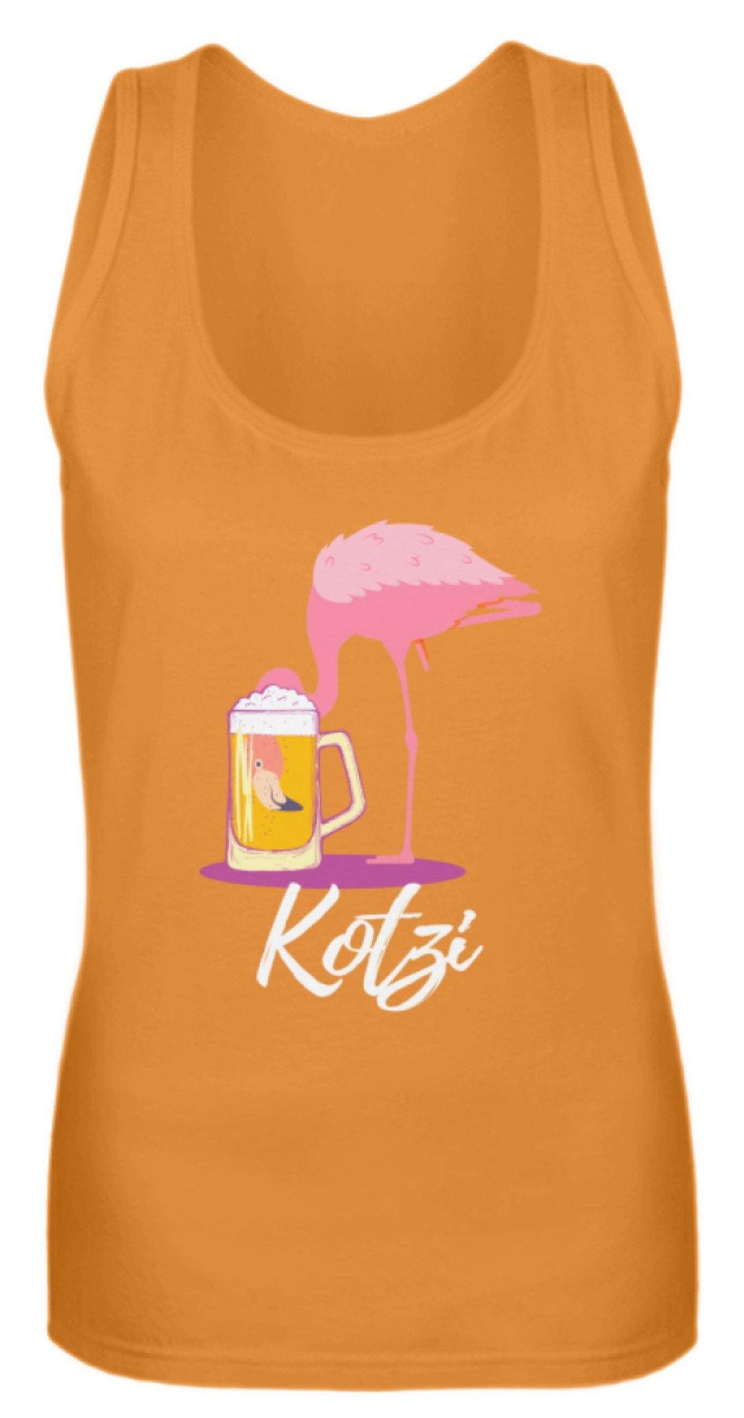 Flamingo Kotzi - Words on Shirt  - Frauen Tanktop - Words on Shirts Sag es mit dem Mittelfinger Shirts Hoodies Sweatshirt Taschen Gymsack Spruch Sprüche Statement