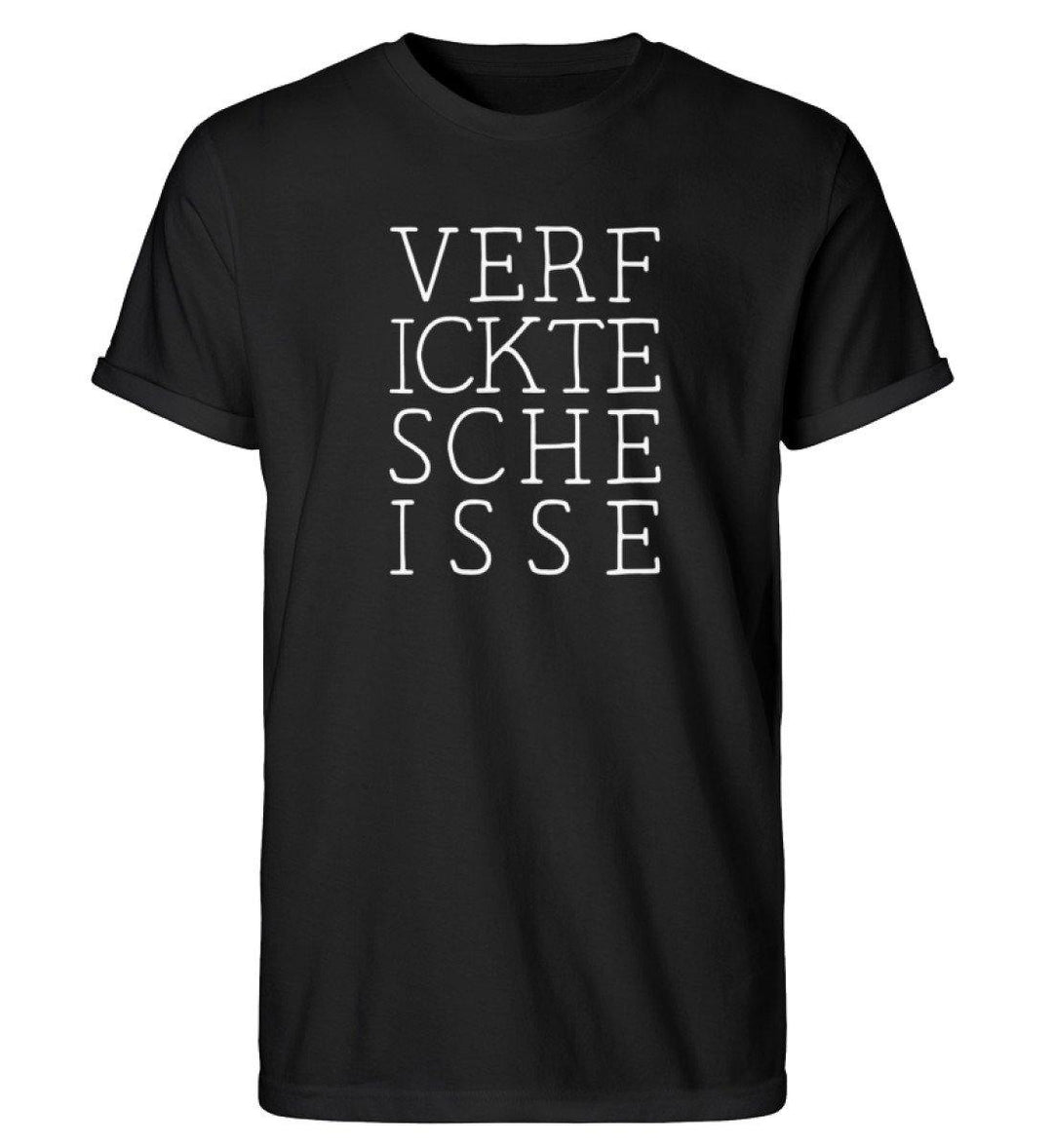 verf ickte sche isse  Words on Shirts PR  - Herren RollUp Shirt - Words on Shirts Sag es mit dem Mittelfinger Shirts Hoodies Sweatshirt Taschen Gymsack Spruch Sprüche Statement