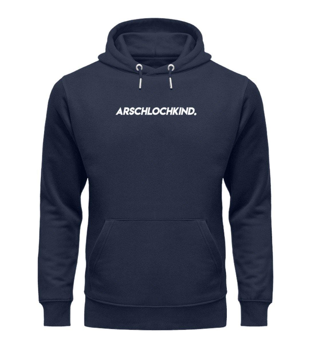 Arschlochkind Words on Shirts - PR  - Unisex Organic Hoodie