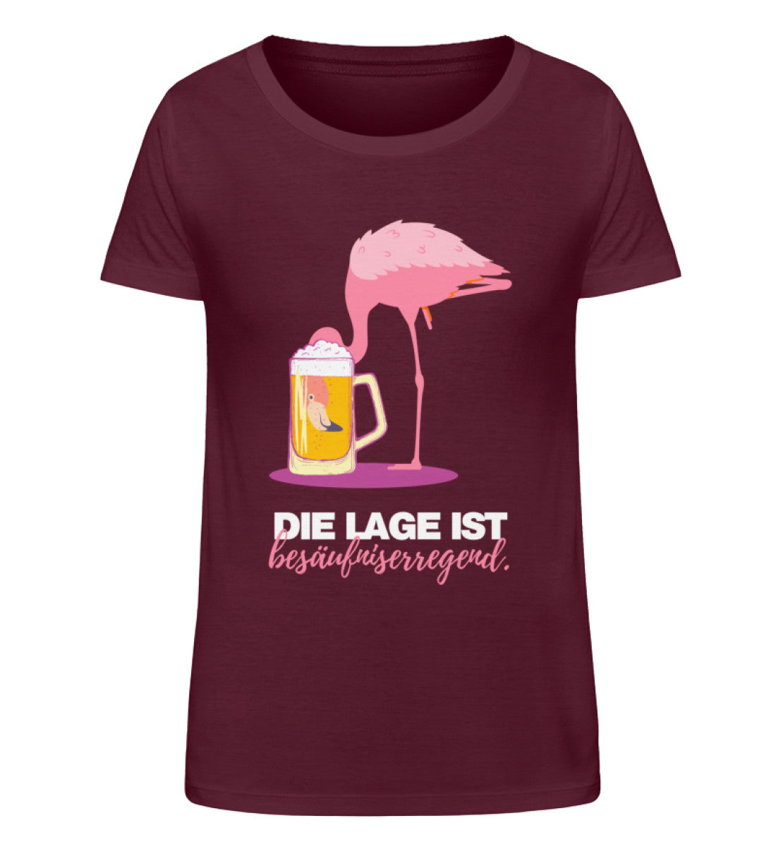 Die Lage ist besäufniserregend Flamingo  - Damen Organic Shirt