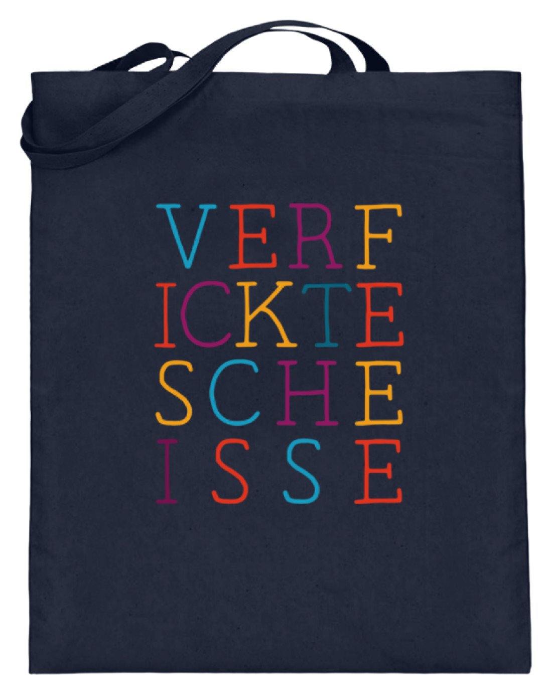 Verf ickte sche isse - Words on Shirts  - Jutebeutel (mit langen Henkeln)