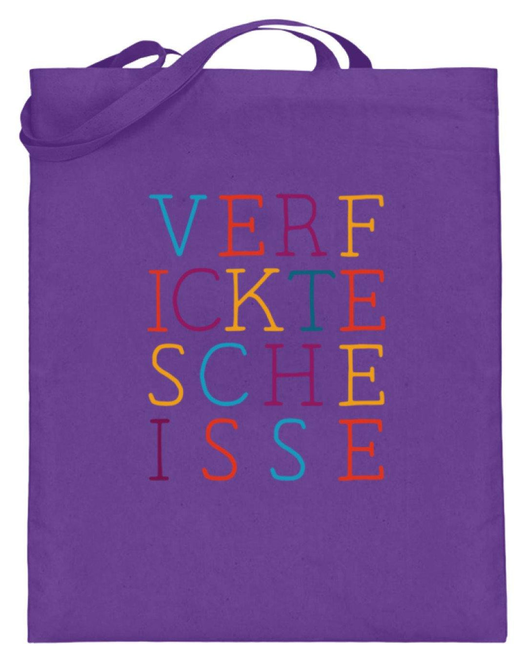 Verf ickte sche isse - Words on Shirts  - Jutebeutel (mit langen Henkeln) - Words on Shirts Sag es mit dem Mittelfinger Shirts Hoodies Sweatshirt Taschen Gymsack Spruch Sprüche Statement