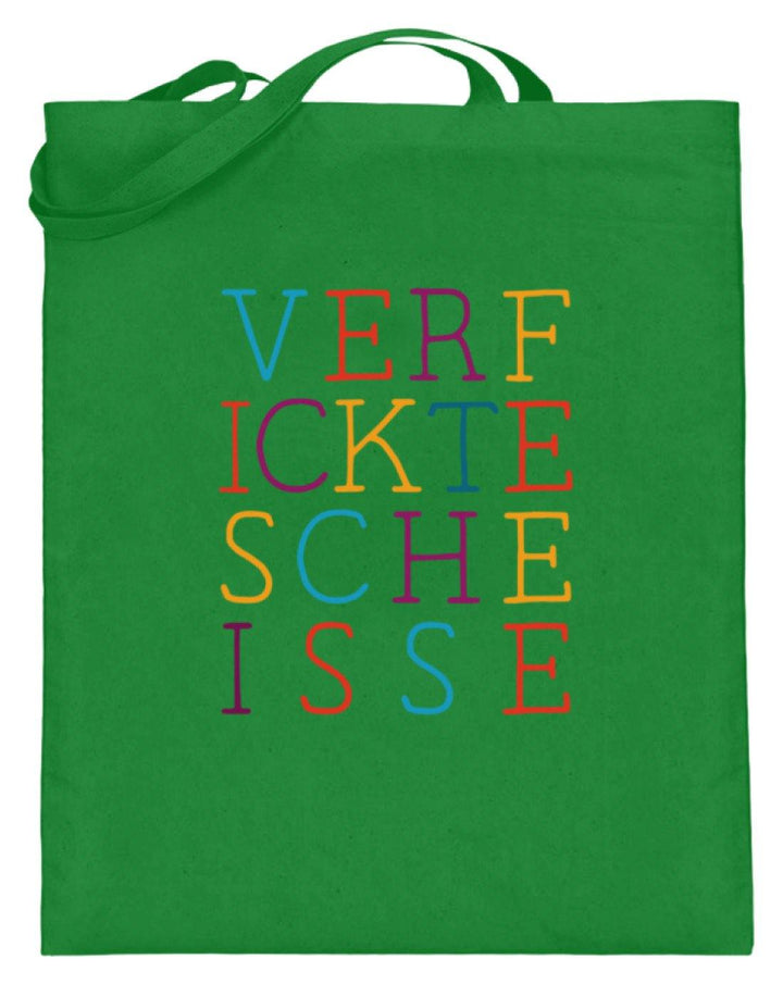 Verf ickte sche isse - Words on Shirts  - Jutebeutel (mit langen Henkeln) - Words on Shirts Sag es mit dem Mittelfinger Shirts Hoodies Sweatshirt Taschen Gymsack Spruch Sprüche Statement