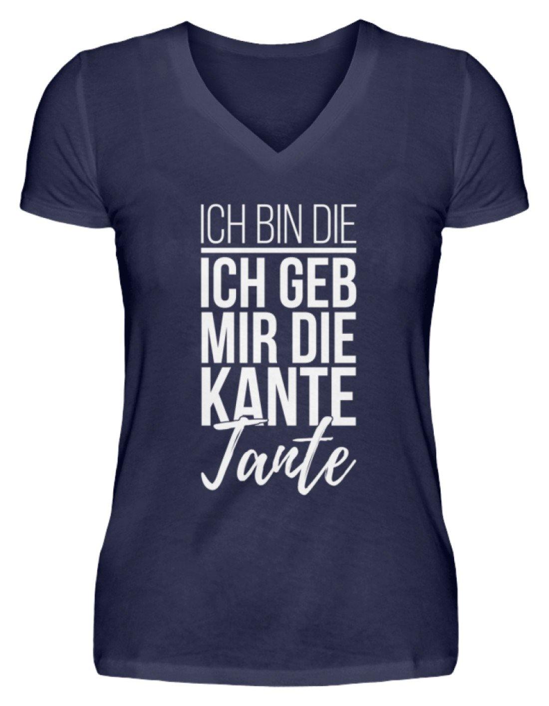 Kante Tante - Words on Shirts  - V-Neck Damenshirt