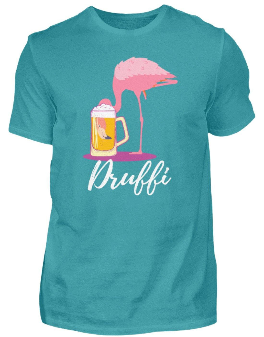 Flamingo Druffi - Words on Shirt  - Herren Shirt - Words on Shirts Sag es mit dem Mittelfinger Shirts Hoodies Sweatshirt Taschen Gymsack Spruch Sprüche Statement