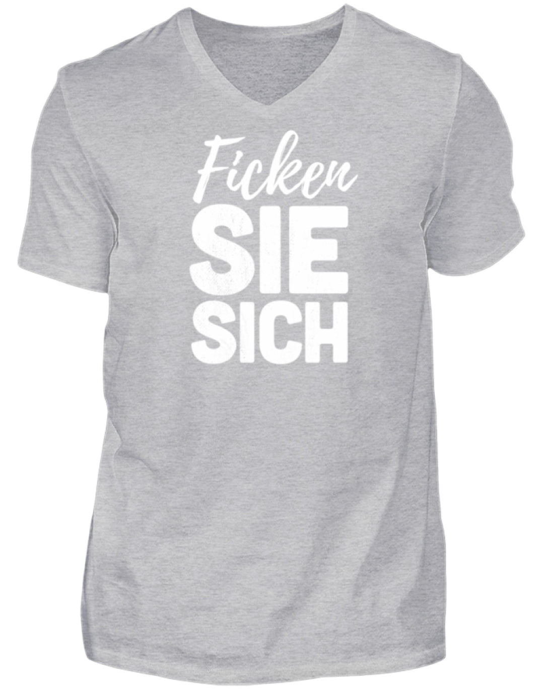 F*cken Sie sich  - Herren V-Neck Shirt - Words on Shirts