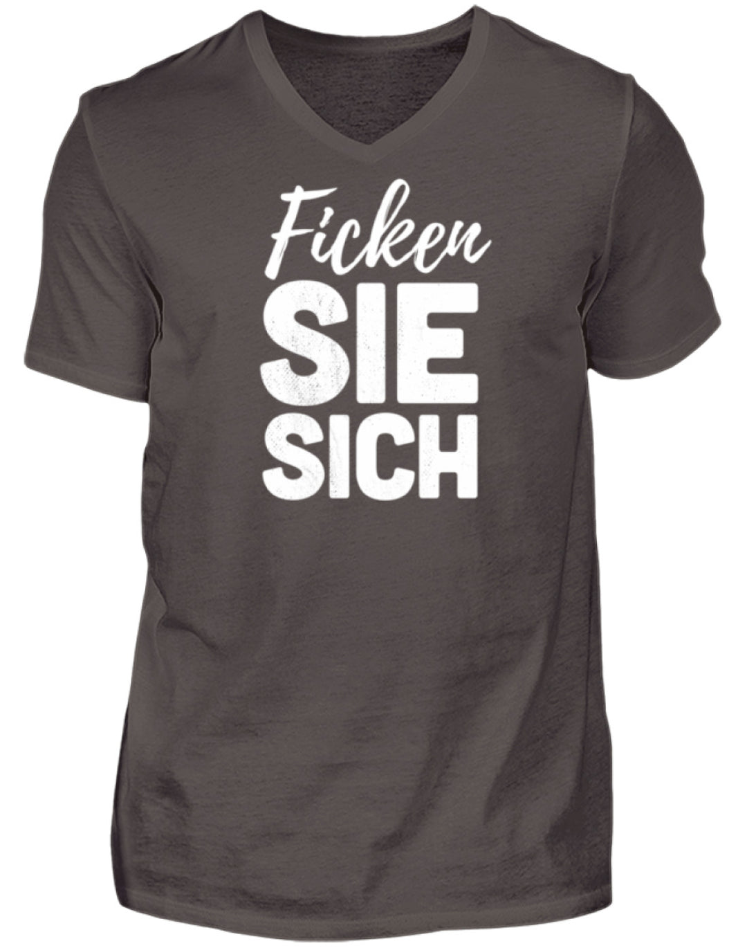 F*cken Sie sich  - Herren V-Neck Shirt - Words on Shirts