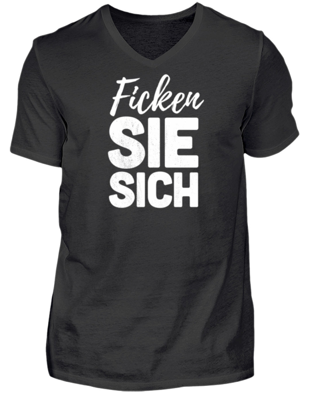 F*cken Sie sich  - Herren V-Neck Shirt - Words on Shirts