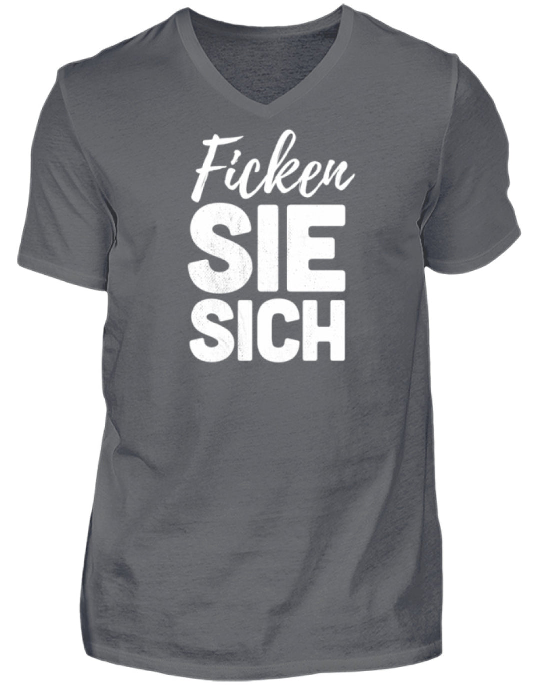 F*cken Sie sich  - Herren V-Neck Shirt - Words on Shirts