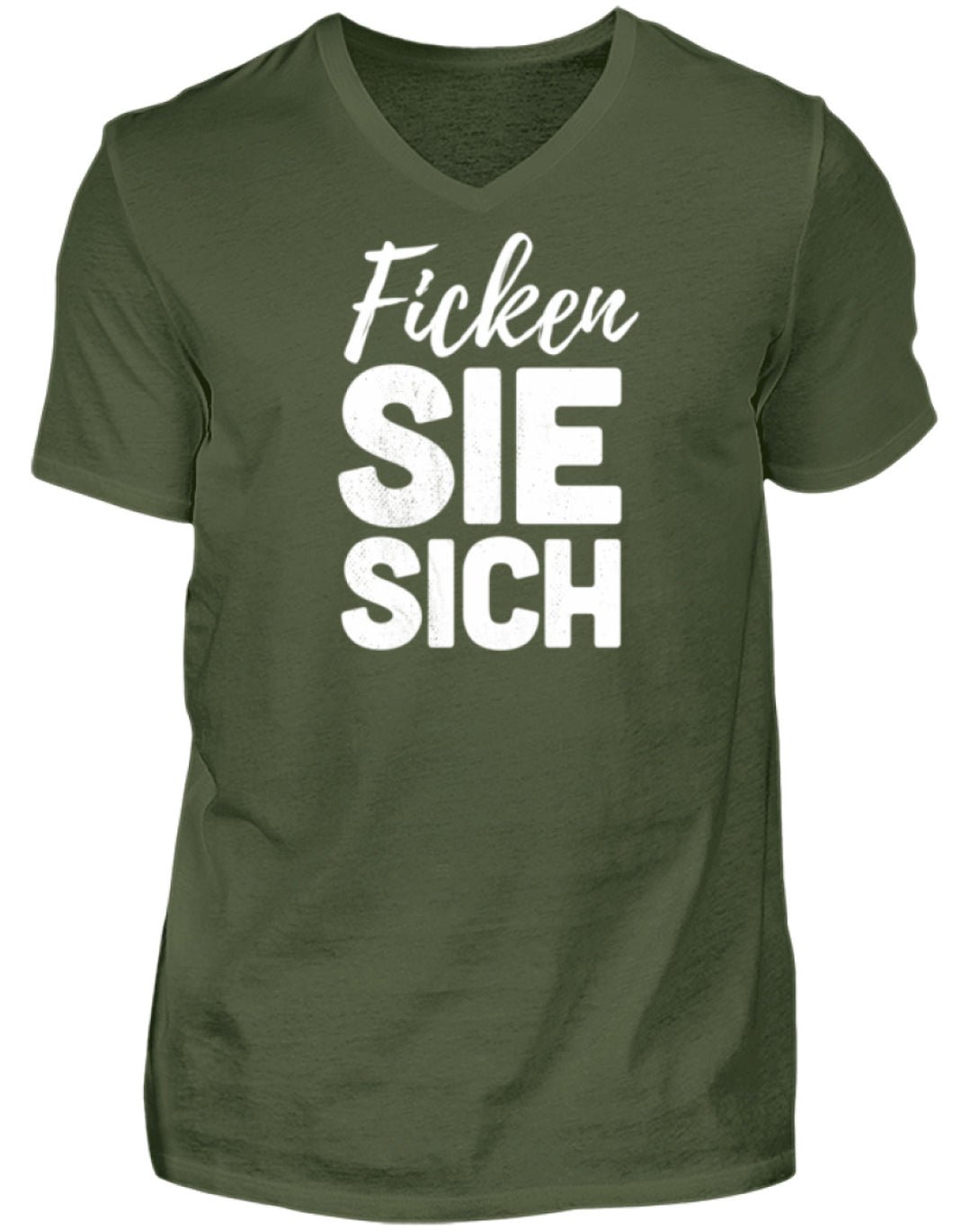 F*cken Sie sich  - Herren V-Neck Shirt - Words on Shirts