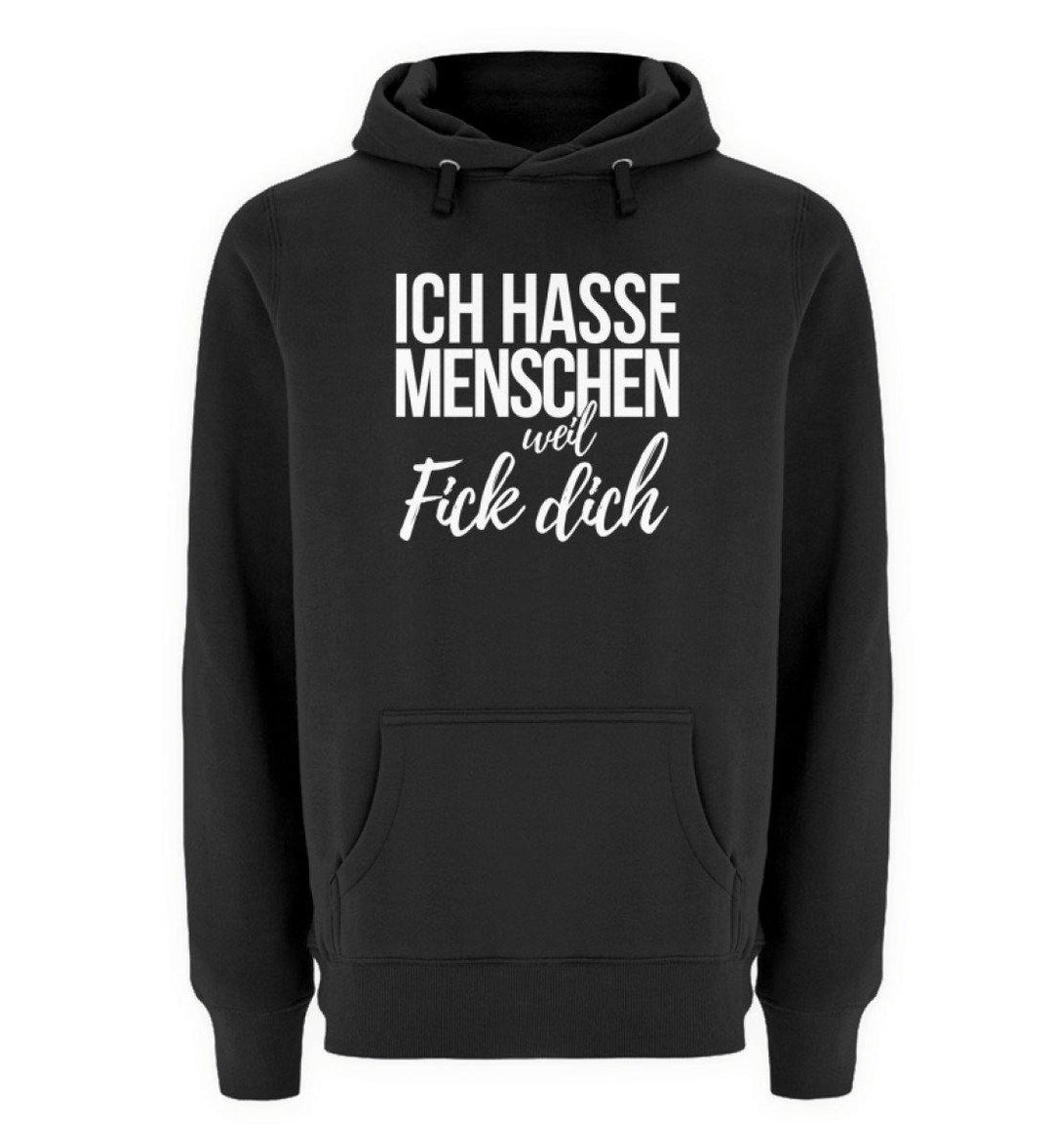Weil Fick Dich - Words on Shirts - PR  - Unisex Premium Kapuzenpullover - Words on Shirts Sag es mit dem Mittelfinger Shirts Hoodies Sweatshirt Taschen Gymsack Spruch Sprüche Statement