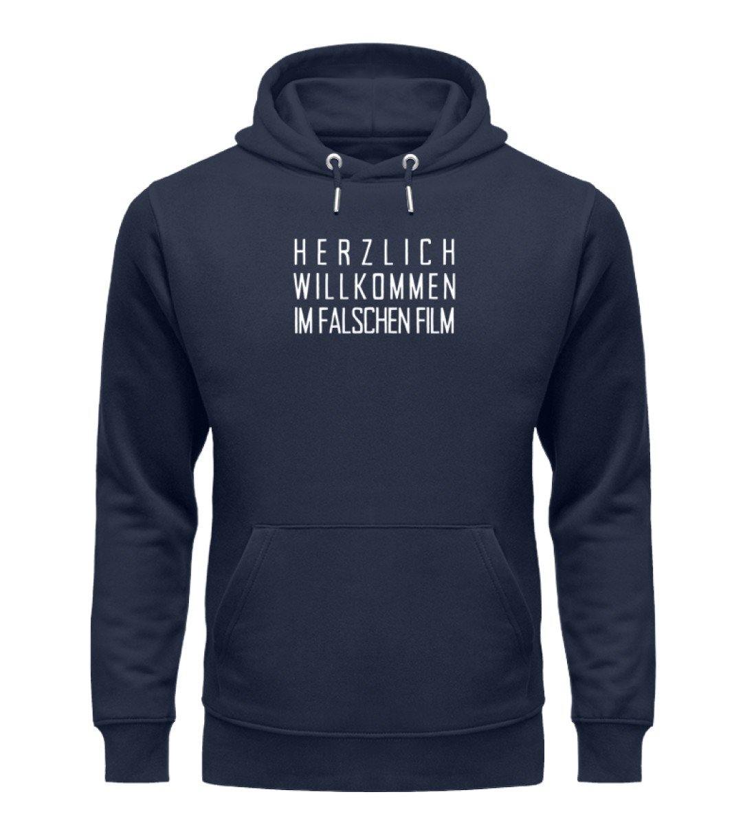 Im falschen Film - Words on Shirts - PR  - Unisex Organic Hoodie