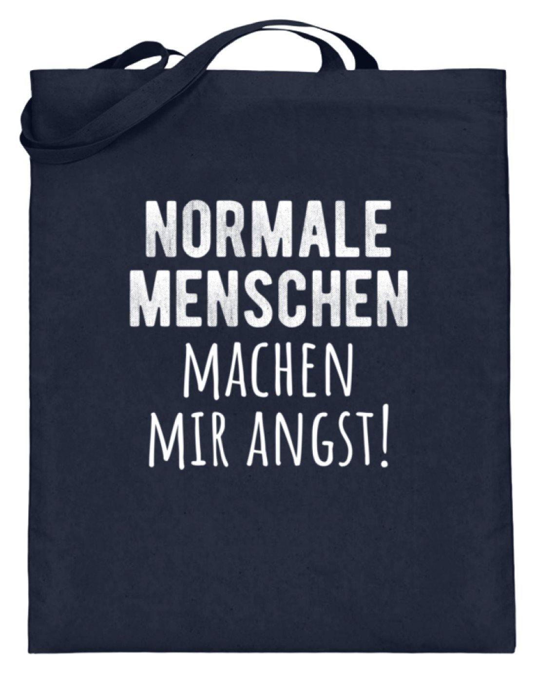 Normale Menschen - Words on Shirts  - Jutebeutel (mit langen Henkeln)