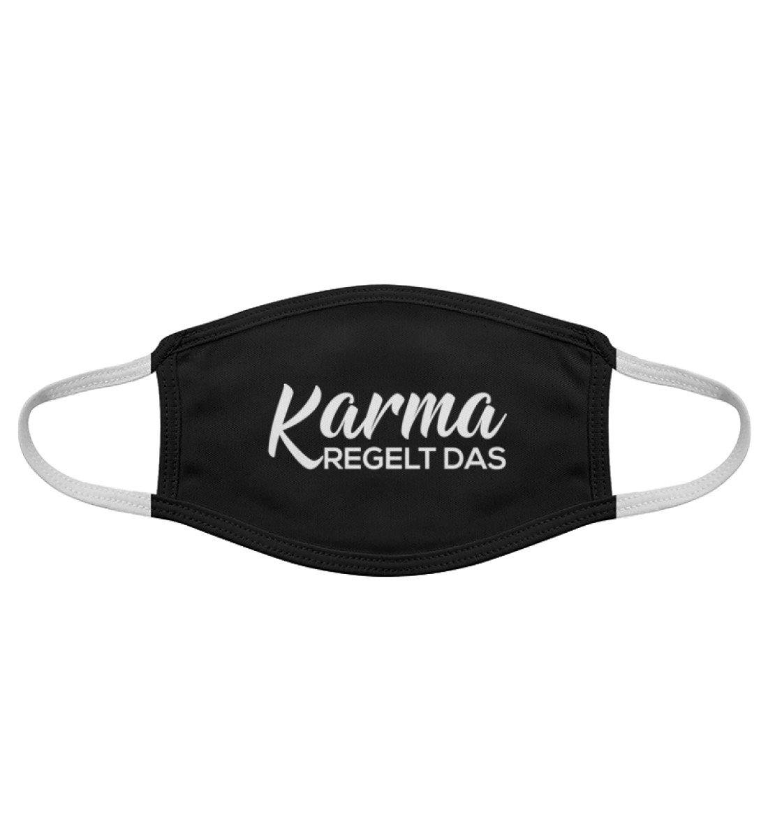 Karma regelt das - Maske  - Gesichtsmaske - Words on Shirts