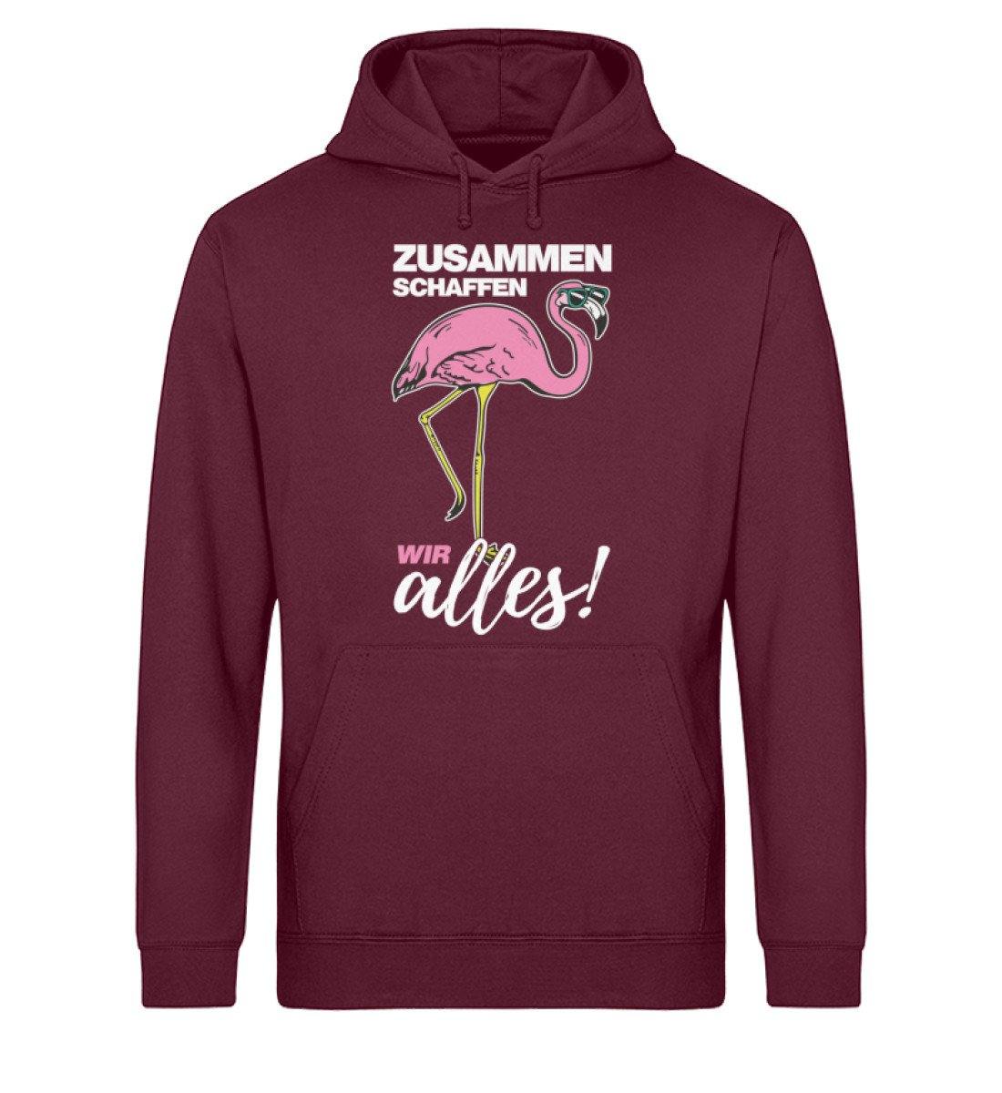 Flamingo - Zusammen schaffen wir alles  - Unisex Organic Hoodie