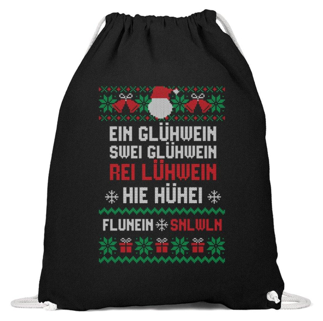 1 2 3 4 5 6 Glühwein - Words on Shirts  - Baumwoll Gymsac - Words on Shirts Sag es mit dem Mittelfinger Shirts Hoodies Sweatshirt Taschen Gymsack Spruch Sprüche Statement