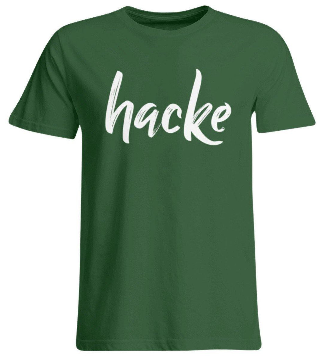 hacke Shirt  - Übergrößenshirt - Words on Shirts Sag es mit dem Mittelfinger Shirts Hoodies Sweatshirt Taschen Gymsack Spruch Sprüche Statement