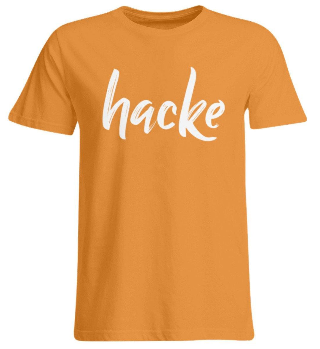 hacke Shirt  - Übergrößenshirt - Words on Shirts Sag es mit dem Mittelfinger Shirts Hoodies Sweatshirt Taschen Gymsack Spruch Sprüche Statement