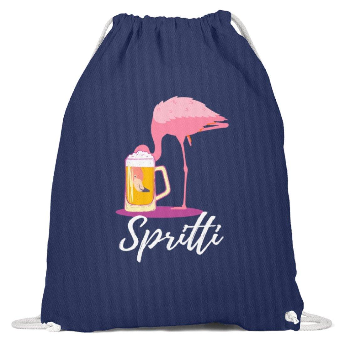 Flamingo Spritti - Words on Shirt  - Baumwoll Gymsac
