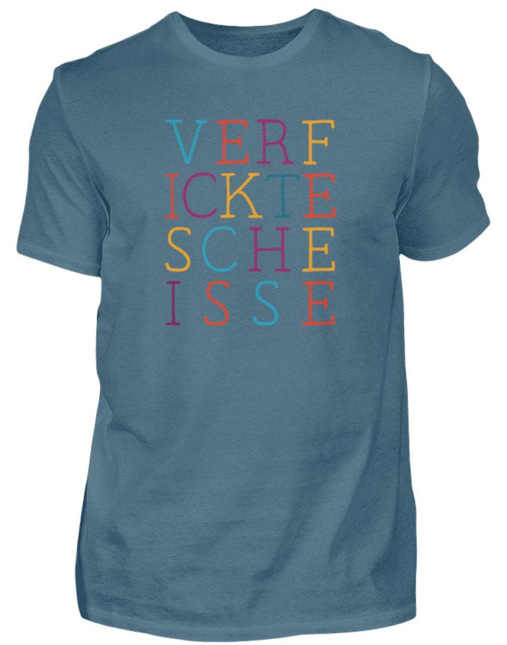 Verf ickte sche isse - Words on Shirts  - Herren Shirt - Words on Shirts Sag es mit dem Mittelfinger Shirts Hoodies Sweatshirt Taschen Gymsack Spruch Sprüche Statement