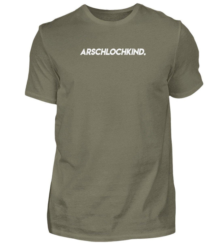 Arschlochkind  Words on Shirts - PR  - Herren Premiumshirt - Words on Shirts Sag es mit dem Mittelfinger Shirts Hoodies Sweatshirt Taschen Gymsack Spruch Sprüche Statement