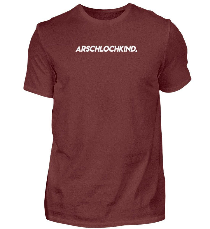 Arschlochkind  Words on Shirts - PR  - Herren Premiumshirt - Words on Shirts Sag es mit dem Mittelfinger Shirts Hoodies Sweatshirt Taschen Gymsack Spruch Sprüche Statement